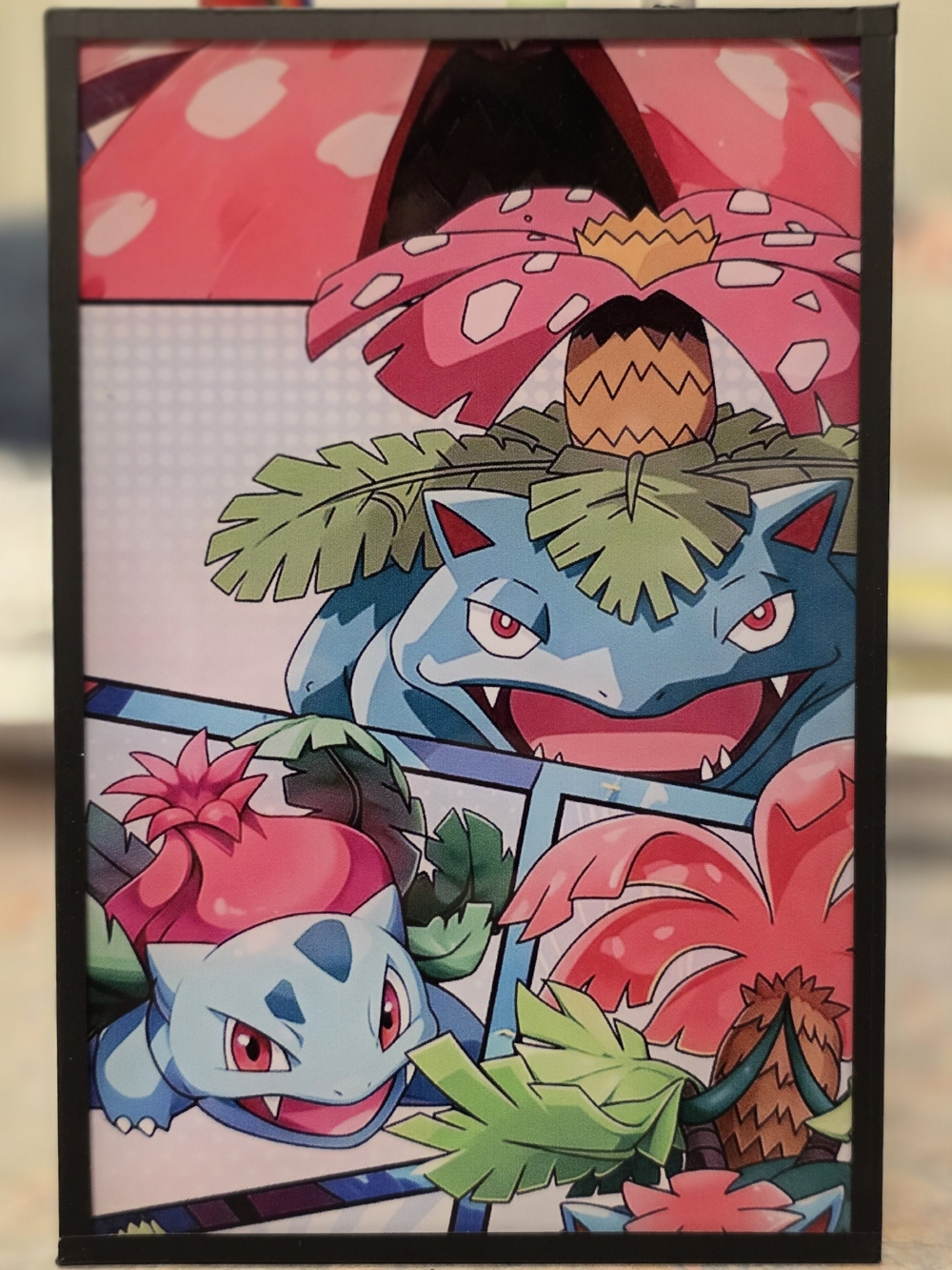Pokemon Venusaur, & Ivysaur Pokémon Art Board